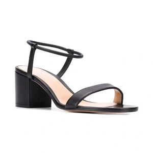 Gianvito Rossi Nikki 60 100% Leather Made in Italy Sandal Heels